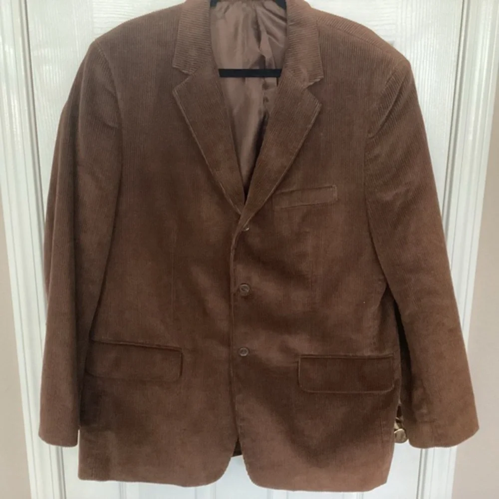 Club Room Men's Tan Corduroy Blazer